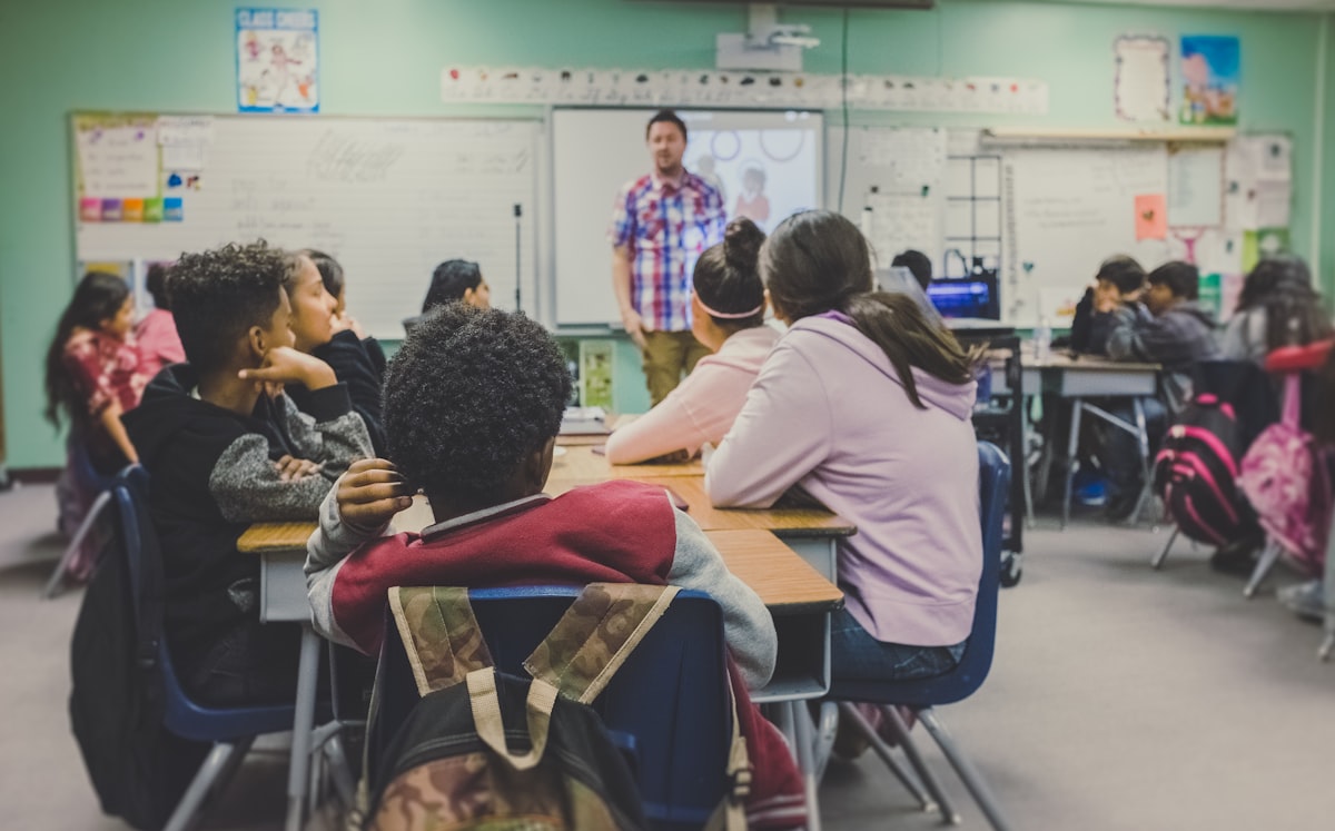 A classroom of engaged students